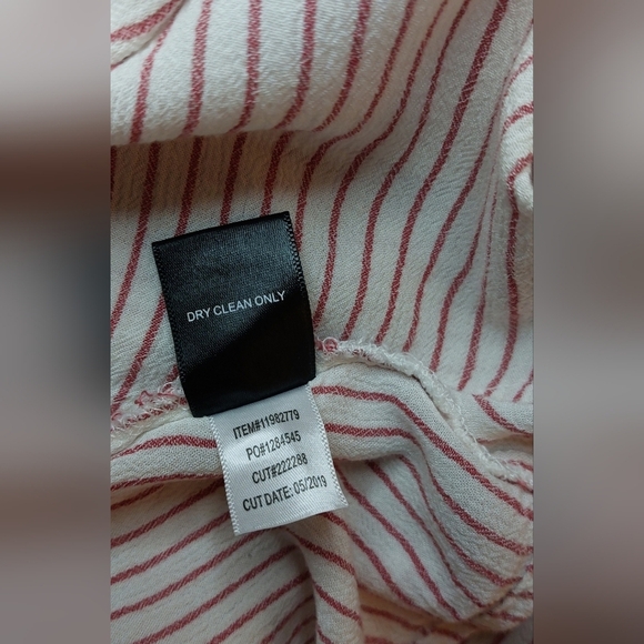 Torrid Sophie Stripe Lace Up Tank Top Size 0 Large Red White Swing Textured Boho - Picture 9 of 11